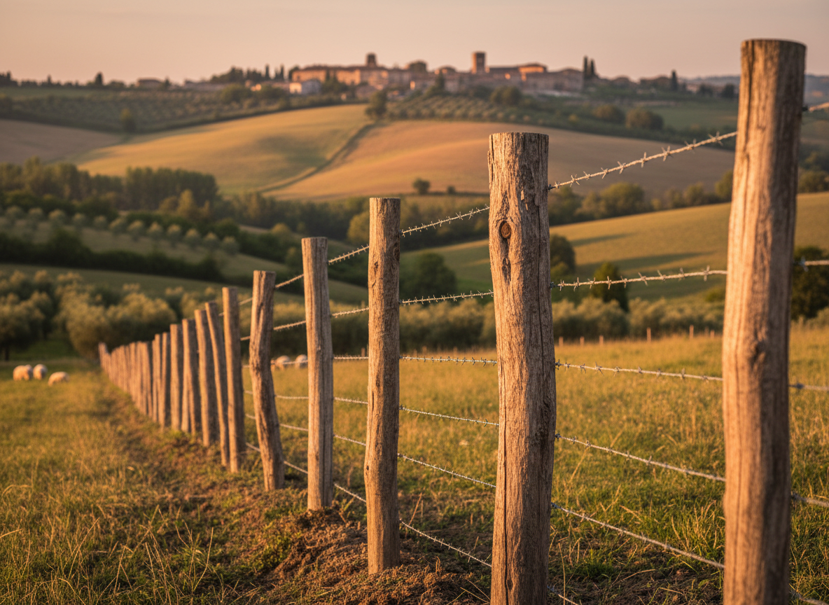 Ploty s agátovými stĺpikmi